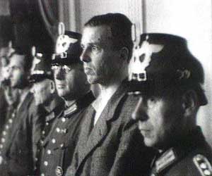 Один из подсудимых по делу по покушении на Гитлера